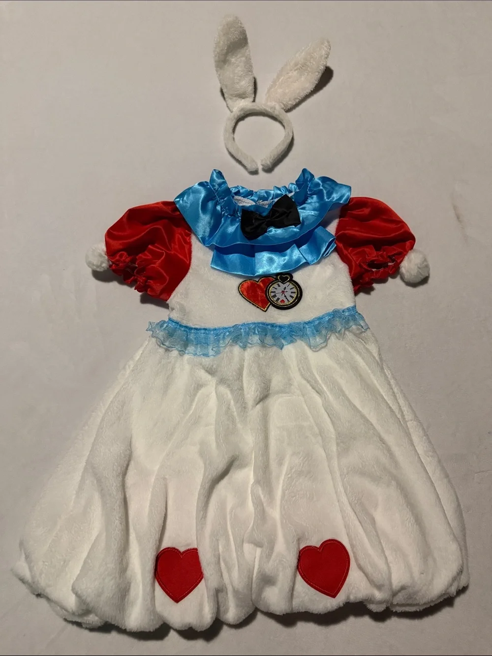 Disney White and Red Alice-in-Wonderland White Rabbit Costume